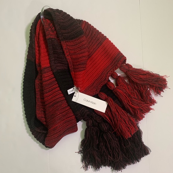 Calvin Klein Marled Colorblock Tassle Boho - Picture 4 of 6